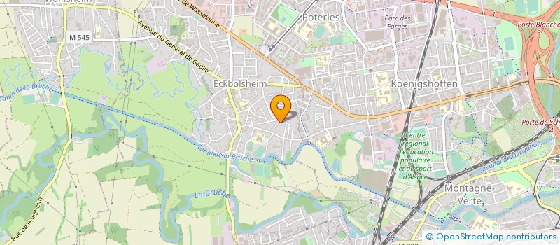 localisation de l'entreprise SCI COUR DU CANAL  ECKBOLSHEIM