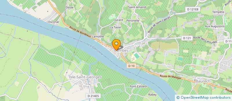 localisation de l'entreprise SCI COUR DU MEDOC  CAMBES