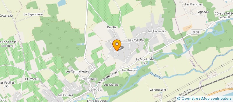 localisation de l'entreprise SCI COUR ET JARDIN  CANGEY