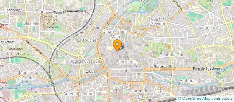 localisation de l'entreprise SCI COUR SAINT MICHEL ZOCALO  RENNES