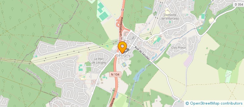 localisation de l'entreprise SCI COUR VILLARCEAU  LESIGNY
