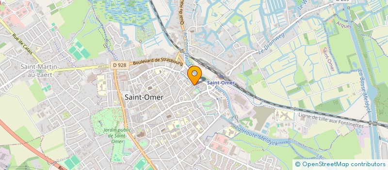 localisation de l'entreprise SCI COURAGEUX  SAINT-OMER