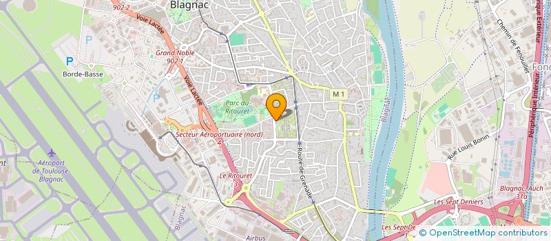 localisation de l'entreprise SCI COURAUD-FURIGA  BLAGNAC