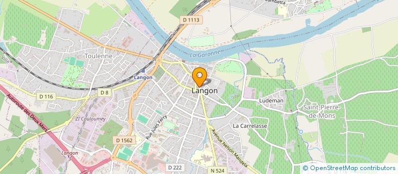 localisation de l'entreprise SCI COURAZ à LANGON