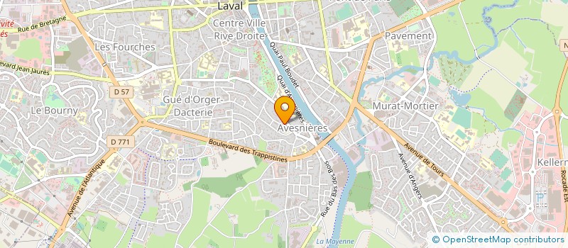 localisation de l'entreprise SCI COURBET à LAVAL