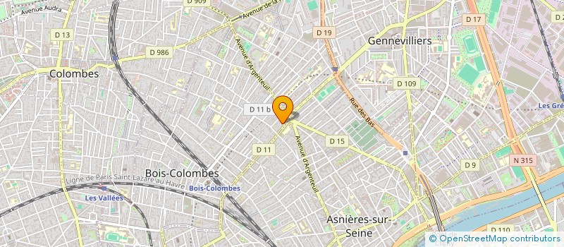 localisation de l'entreprise SCI COURBEVOIE COURTOIS à BOIS-COLOMBES