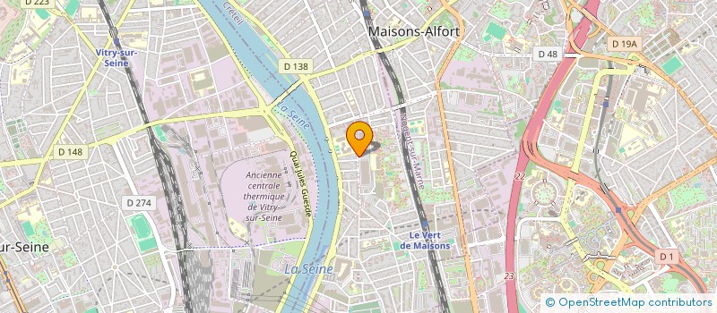 localisation de l'entreprise SCI COURBEVOIE ESPACE INVESTISSEMENT à ALFORTVILLE