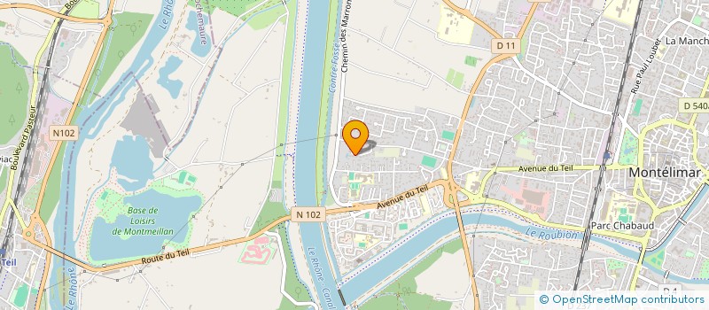 localisation de l'entreprise SCI COURBIS VIANA  MONTELIMAR