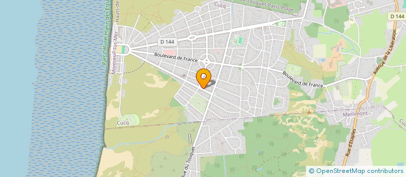 localisation de l'entreprise SCI COURBOT  CUCQ