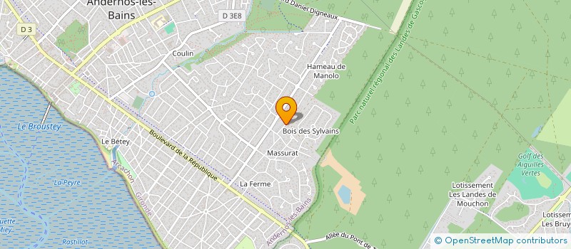 localisation de l'entreprise SCI COURBOUIN  ANDERNOS-LES-BAINS