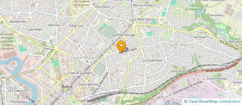 localisation de l'entreprise SCI COURCELLES 597 CK  BREST