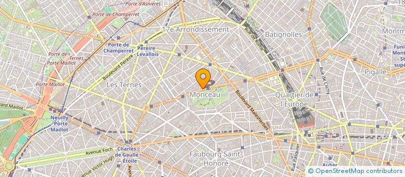 localisation de l'entreprise SCI COURCELLES 64  PARIS