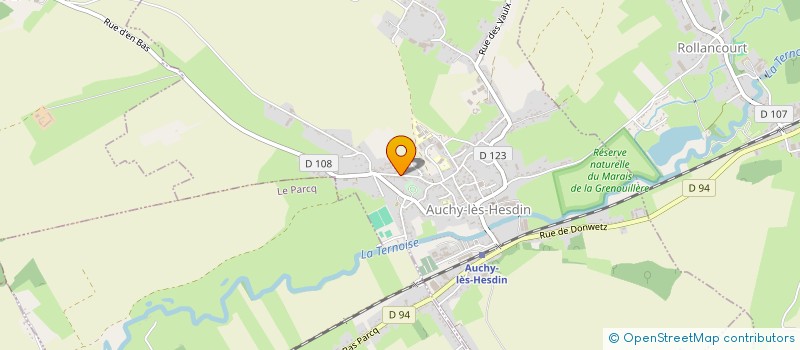 localisation de l'entreprise SCI COURCELLES  AUCHY-LES-HESDIN