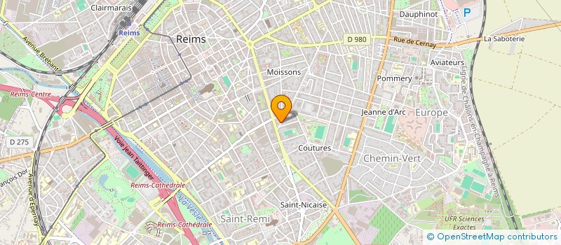 localisation de l'entreprise SCI COURCELLES 99  REIMS