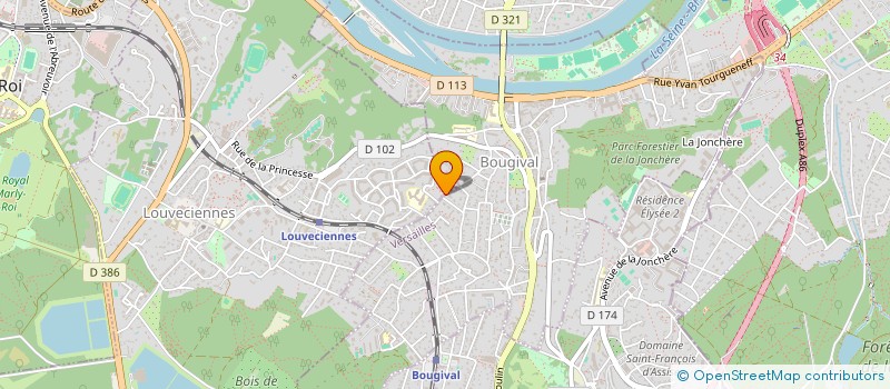 localisation de l'entreprise SCI COURCELLES ARCADE  BOUGIVAL