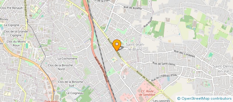 localisation de l'entreprise SCI COURCELLES SANTE à SAINT-JEAN-LE-BLANC