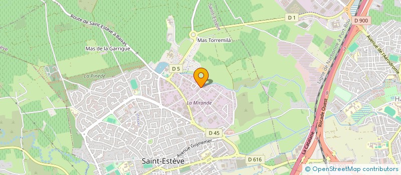 localisation de l'entreprise SCI COUREGADE  SAINT-ESTEVE