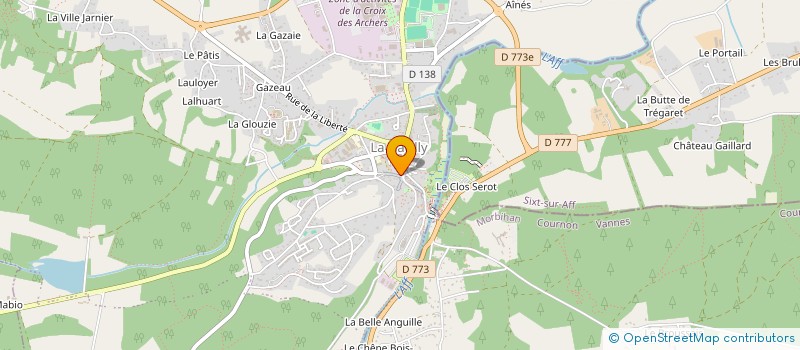 localisation de l'entreprise SCI COUREL  LA GACILLY