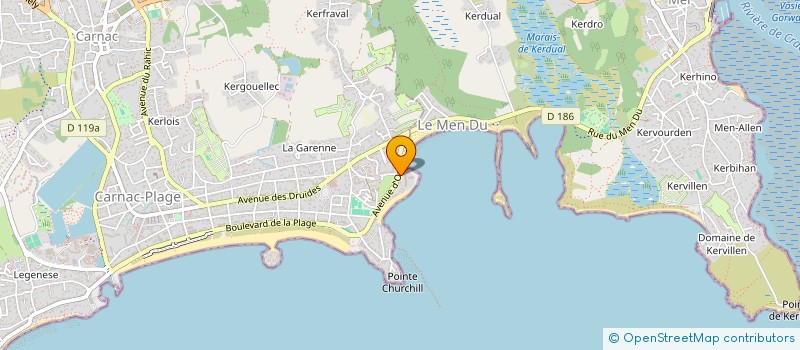 localisation de l'entreprise SCI COURLIS  CARNAC