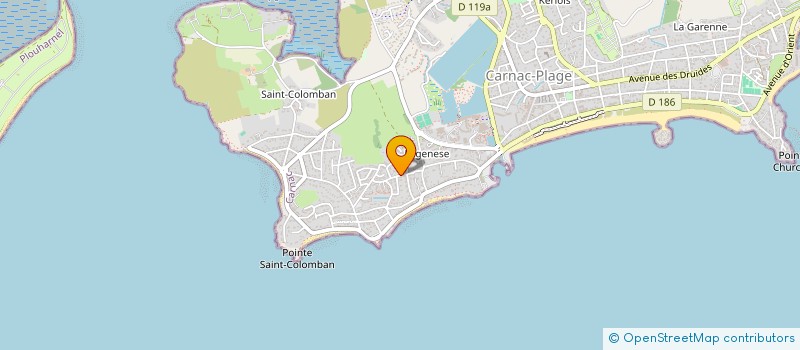 localisation de l'entreprise SCI COURLIS ET DAHLIAS  CARNAC