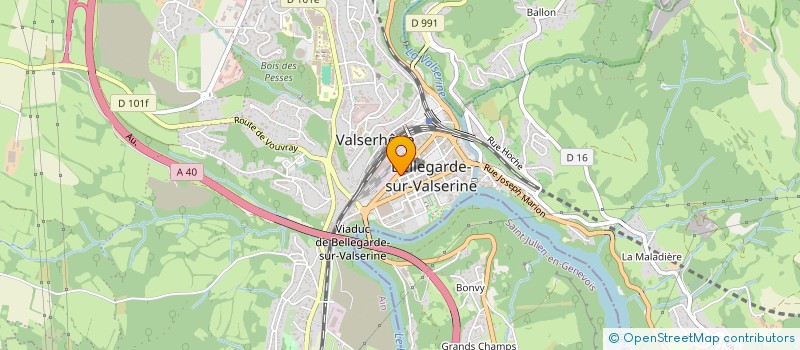 localisation de l'entreprise SCI COURMANGOUX  VALSERHONE