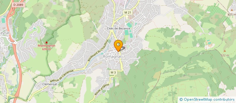 localisation de l'entreprise SCI COURNOL  ROMAGNAT