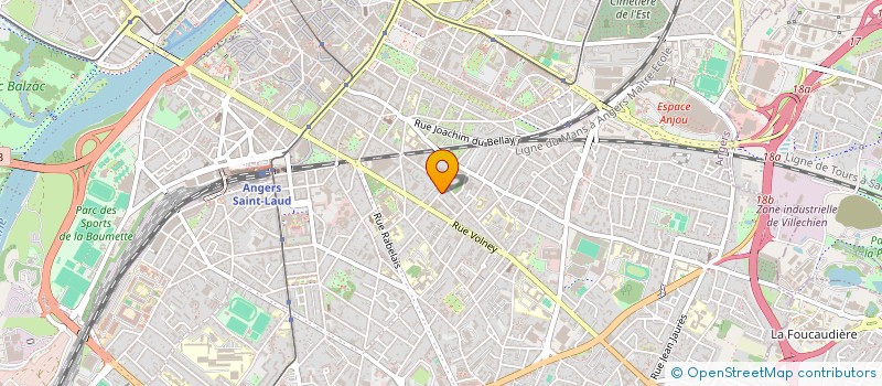 localisation de l'entreprise SCI COURO à ANGERS