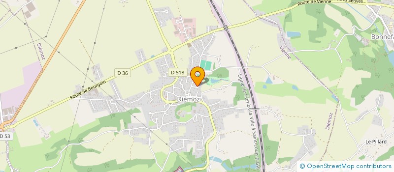 localisation de l'entreprise SCI COUROT  DIEMOZ