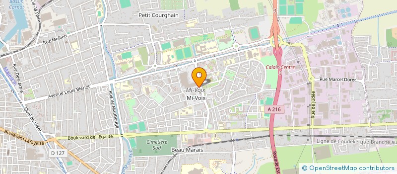 localisation de l'entreprise SCI COURRET - LAFORCE KINE  CALAIS