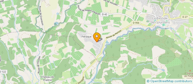 localisation de l'entreprise SCI COURS ARISTIDE BRIAND  LA BASTIDE DES JOURDANS