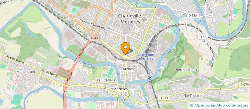 localisation de l'entreprise SCI COURS BRIAND  CHARLEVILLE-MEZIERES