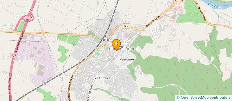 localisation de l'entreprise SCI COURS DE BONNE  LORIOL-SUR-DROME