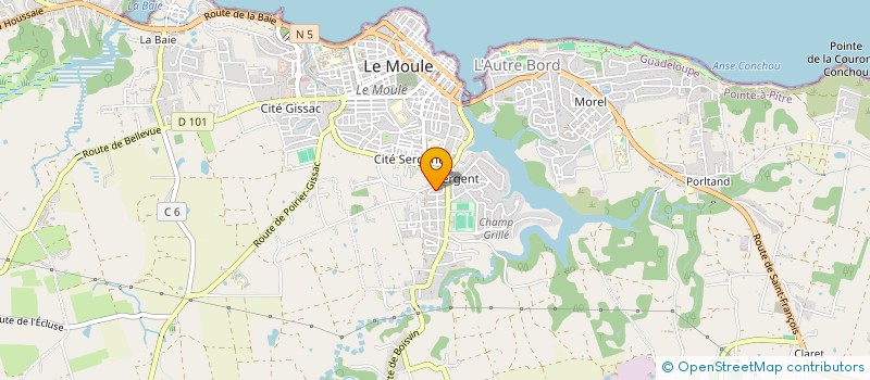 localisation de l'entreprise SCI COURS DES BRAVES à LE MOULE