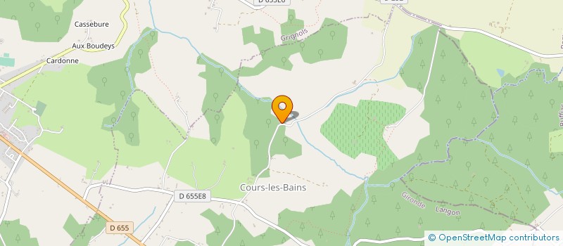 localisation de l'entreprise SCI COURS LES BAINS  COURS-LES-BAINS