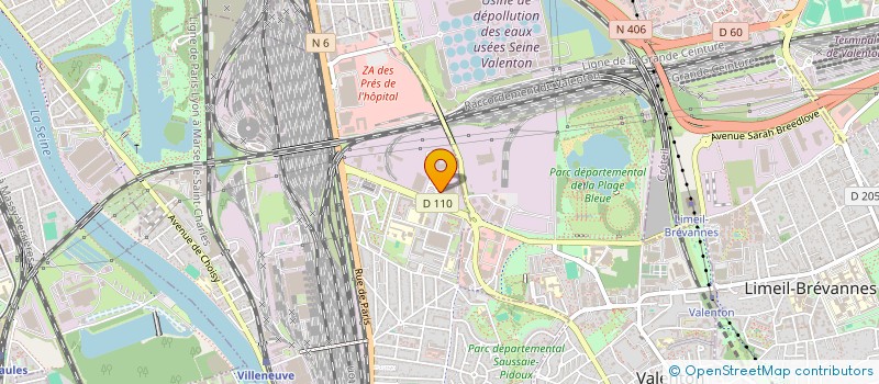 localisation de l'entreprise SCI COURS PINTEVILLE  VILLENEUVE-SAINT-GEORGES