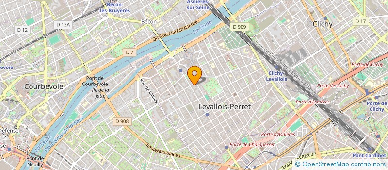 localisation de l'entreprise SCI COURSON  LEVALLOIS-PERRET