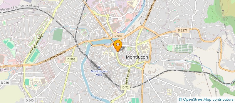 localisation de l'entreprise SCI COURTAIS CONDORCET à MONTLUCON