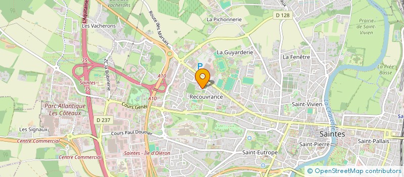 localisation de l'entreprise SCI COURTALAIN  SAINTES