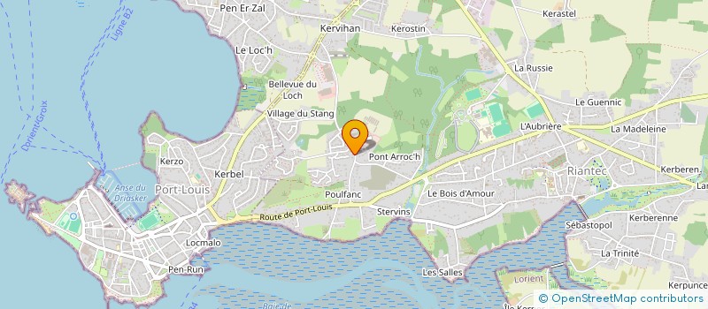 localisation de l'entreprise SCI COURTE ECHELLE  RIANTEC