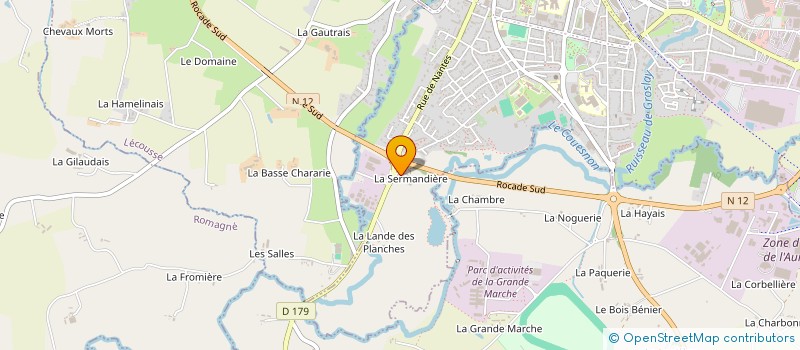 localisation de l'entreprise SCI COURTEILLE  FOUGERES