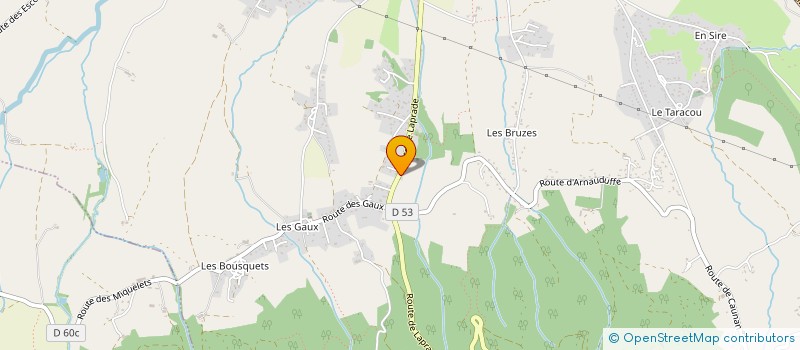 localisation de l'entreprise SCI COURTELINE  LABRUGUIERE