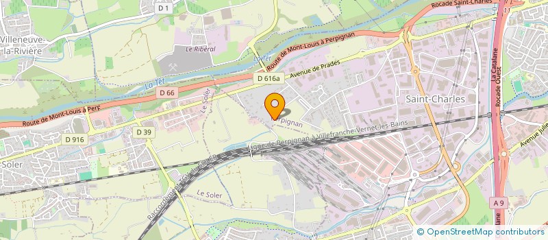 localisation de l'entreprise SCI COURTELINE à PERPIGNAN