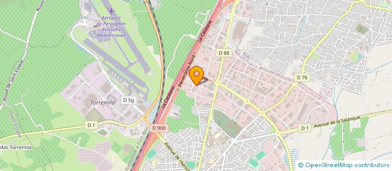 localisation de l'entreprise SCI COURTELINE POLYGONE  PERPIGNAN