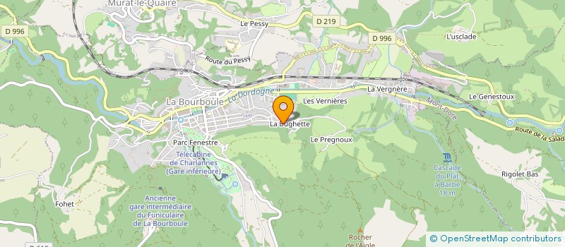 localisation de l'entreprise SCI COURTEMANCHE  LA BOURBOULE