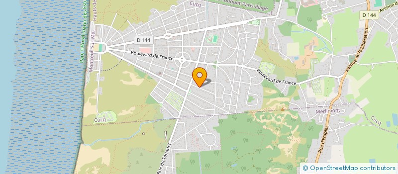 localisation de l'entreprise SCI COURTIER  CUCQ