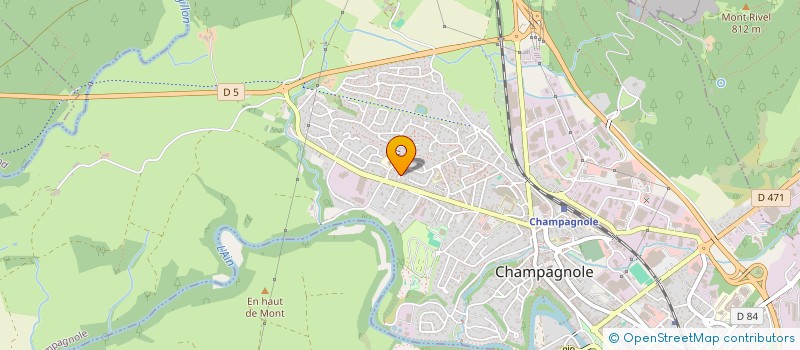 localisation de l'entreprise SCI COURTIER JMA  CHAMPAGNOLE