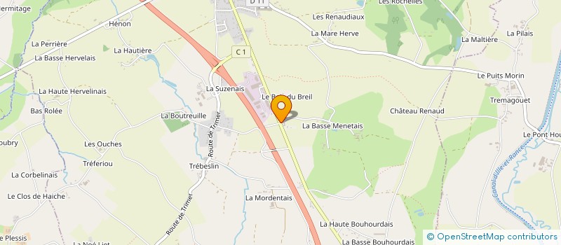 localisation de l'entreprise SCI COURTIN  SAINT-DOMINEUC