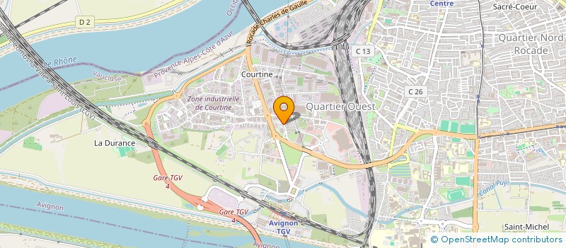 localisation de l'entreprise SCI COURTINE LOT 29  AVIGNON