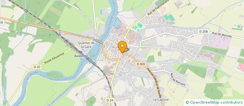 localisation de l'entreprise SCI COURTOINOT  AUXONNE