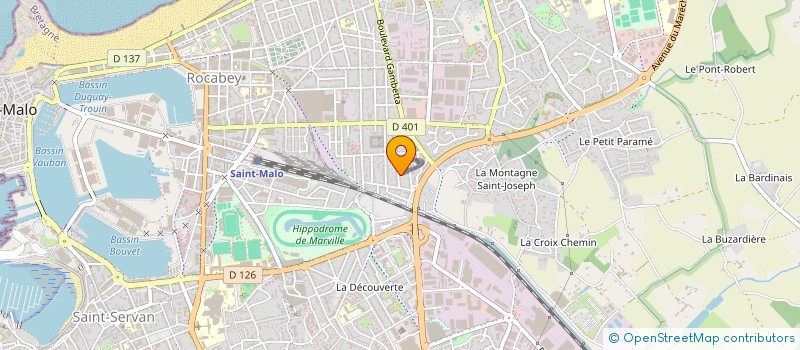 localisation de l'entreprise SCI COURTOIS ET ASSOCIES  SAINT-MALO
